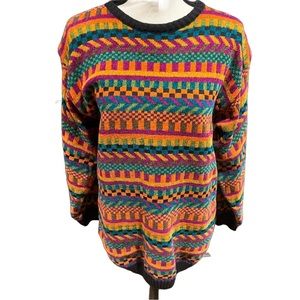 Cedars Colorful Cedars Sweater Size Large Vintage 1980s